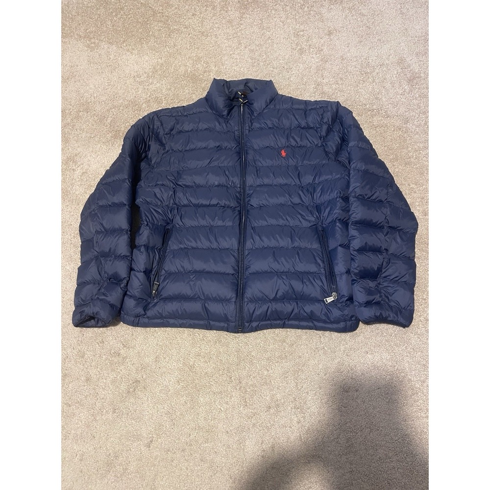 Polo Ralph Lauren Men's Packable Down Jacket Aviator Blue XL